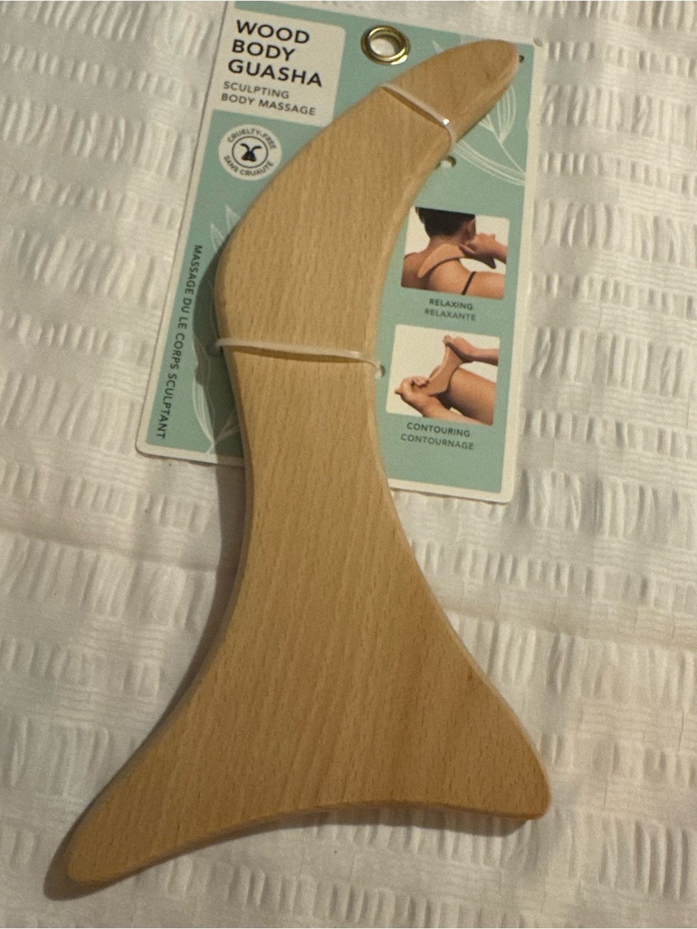 NEW Lindo Fraîche Wood Body Gua Sha – Sculpting & Contouring Massage Tool